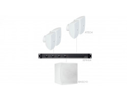 Акустическая система ATEO4х2BAS настенные динамики + сабвуфер Audac 365Вт